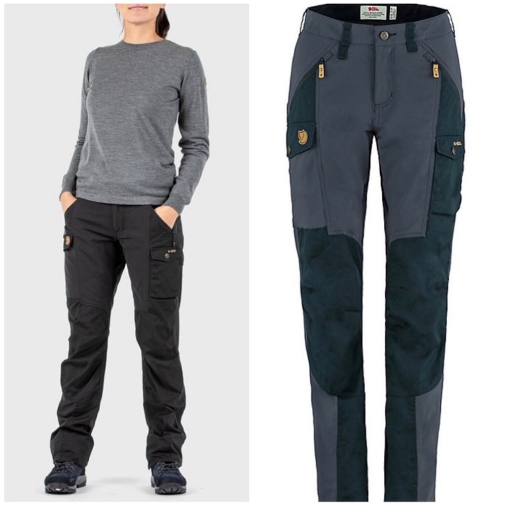 Fjallraven Nikka Curved Trousers Pants in Dark Navy